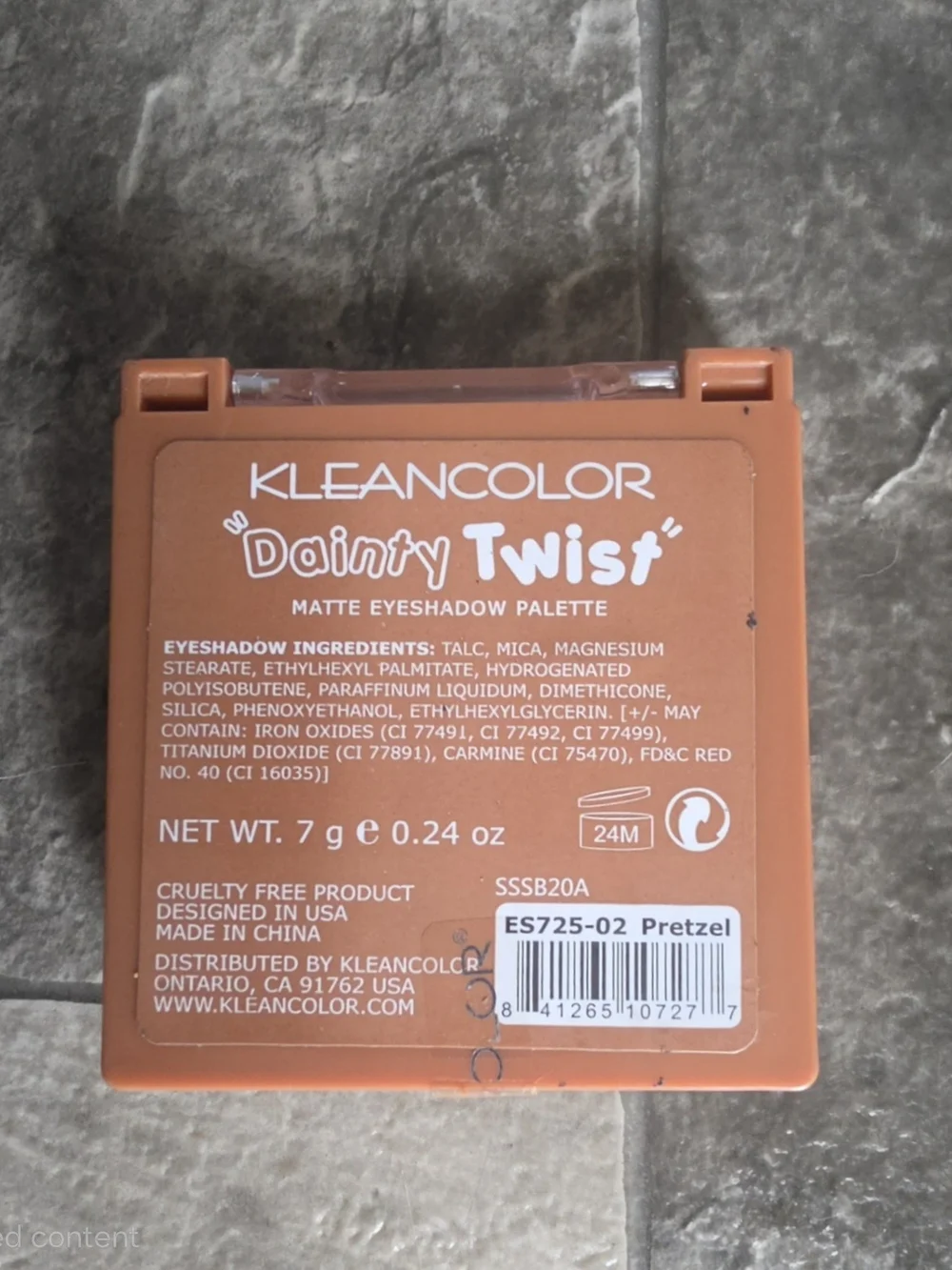 Kleancolor Dainty Twist Eyeshadow Palette - Pretzel 0.24oz BNIB Discontinued